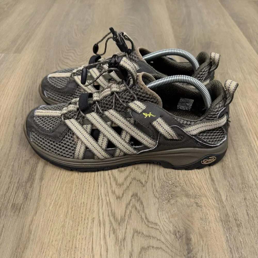 Chaco Shoes Mens Size 10 Brown Mesh Closed Toe Sandals Hiking Trail Water